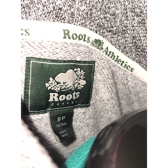 Roots Women's Hoodie Sweatshirt Original Kanga Gray Size SP Canada Beaver - Picture 2 of 7